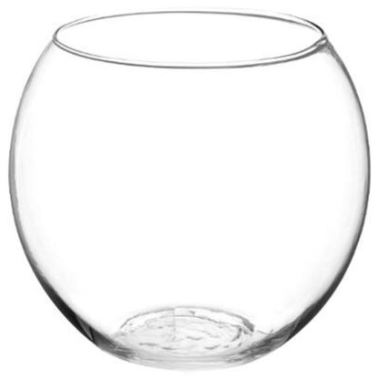 Vase | Vase en Verre "Boule" 19cm Transparent Vase Transparent