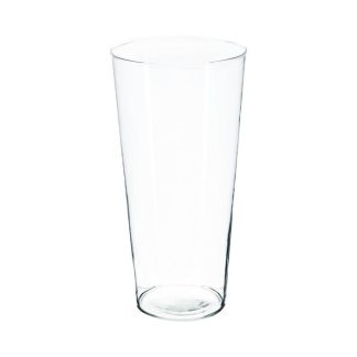 Vase | Vase en Verre "Conique" 30cm Transparent Vase Transparent