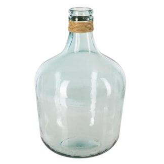 Vase | Vase en Verre "Dame Jeanne" 42cm Transparent Vase Transparent