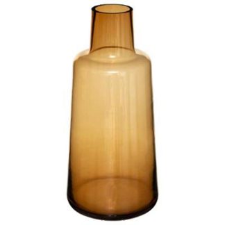 Vase | Vase Epaule Design en Verre "Yliana" 40cm Ambre Vase Ambre