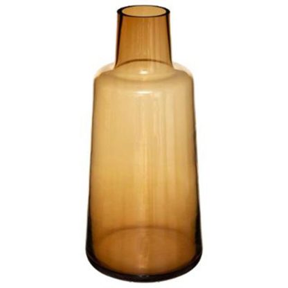 Vase | Vase Epaule Design en Verre "Yliana" 40cm Ambre Vase Ambre