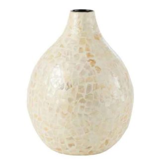 Vase | Vase Design Bouteille en Verre "Line" 30cm Ambre Vase Ambre