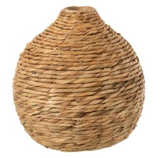 Vase | Vase Rond Design "Jacinthe d’Eau" 37cm Naturel Vase Naturel