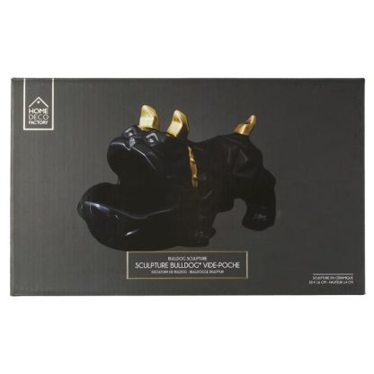 Vide Poche & Coupelle | Statuette & Vide-Poche "Bulldog" 30cm Noir Accessoires Déco Noir