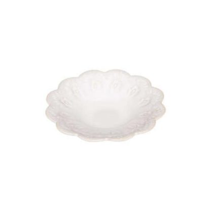 Vide Poche & Coupelle | Lot de 2 Vide-Poches Design "Carmen" 15cm Blanc Accessoires Déco Blanc