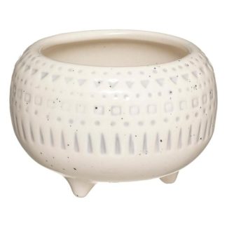 Vide Poche & Coupelle | Vide-Poche en Céramique "Safari" 12cm Blanc Accessoires Déco Blanc