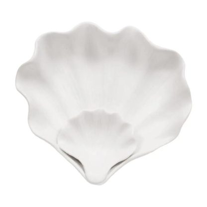 Vide Poche & Coupelle | Vide-Poche Design "Seav" 20cm Blanc Accessoires Déco Blanc