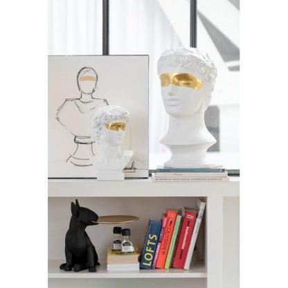 Statue & Statuette | Statuette Déco "Chien Plateau" 28cm Noir Accessoires Déco Noir