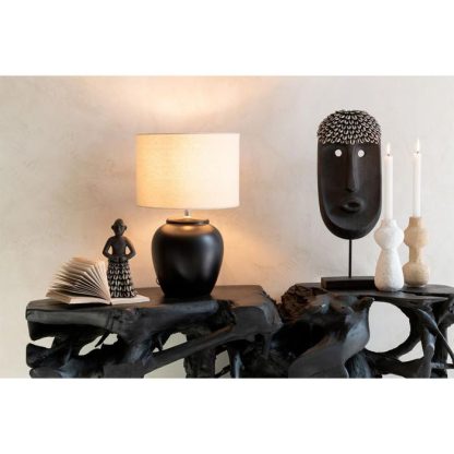 Statue & Statuette | Statue Déco "Masque Ethnique" 51cm Noir Accessoires Déco Noir