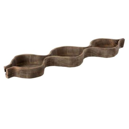 Vide Poche & Coupelle | Coupelle Déco "3 Compartiments" 87cm Naturel Accessoires Déco Naturel