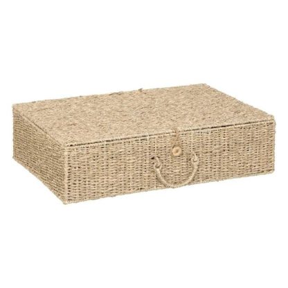 Boîte de Rangement | Lot de 2 Boîtes de Rangement "Cora" 80cm Naturel Boîte de Rangement Boîte de Rangement