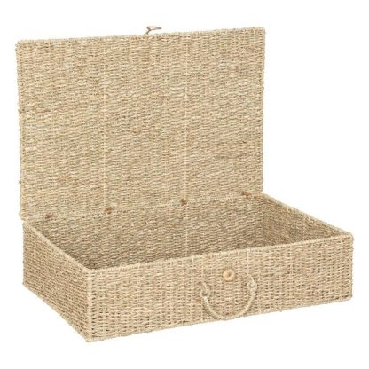 Boîte de Rangement | Lot de 2 Boîtes de Rangement "Cora" 80cm Naturel Boîte de Rangement Boîte de Rangement