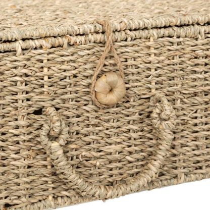 Boîte de Rangement | Lot de 2 Boîtes de Rangement "Cora" 80cm Naturel Boîte de Rangement Boîte de Rangement